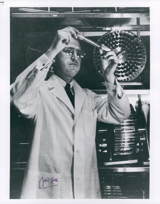 Jonas Salk autograph