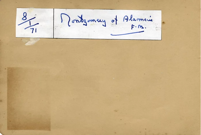 Montgomery of Alamein autograph