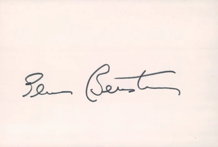 Elmer Bernstein autograph