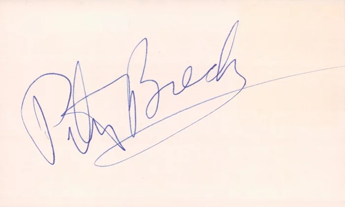 Peter Breck autograph