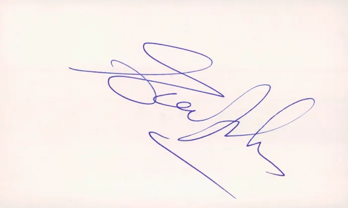Eddie Fisher autograph