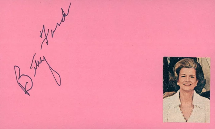 Betty Ford autograph