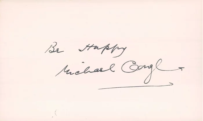 Michael Gough autograph