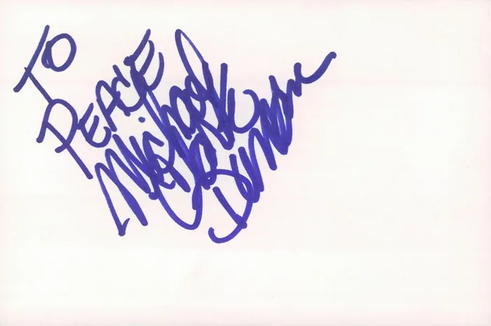 Michael Clarke Duncan autograph