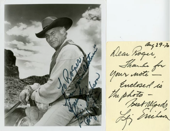 Leif Erickson autograph