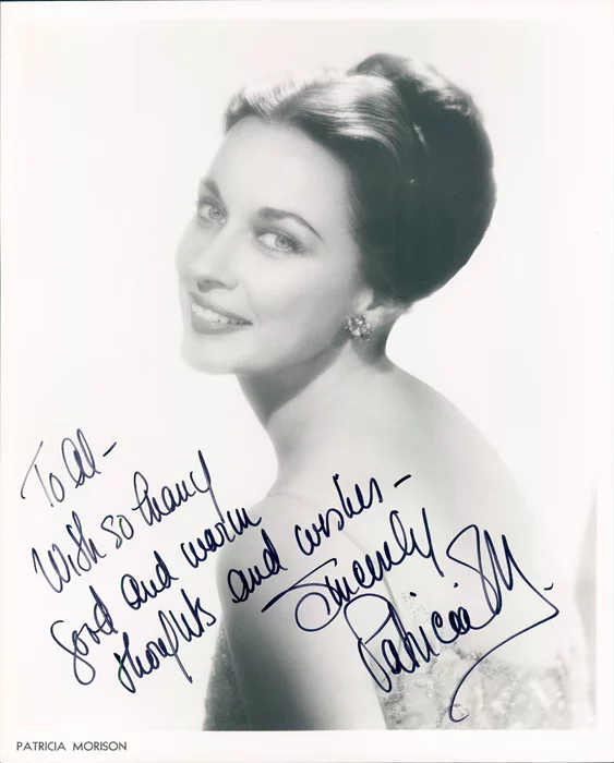 Patricia Morison autograph
