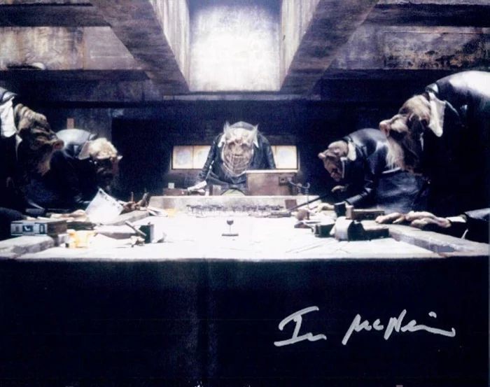 Ian McNeice autograph