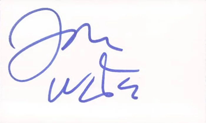 John Waters autograph