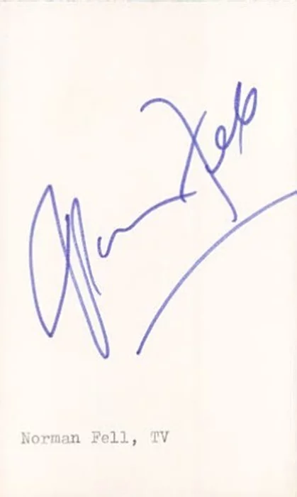 Norman Fell autograph