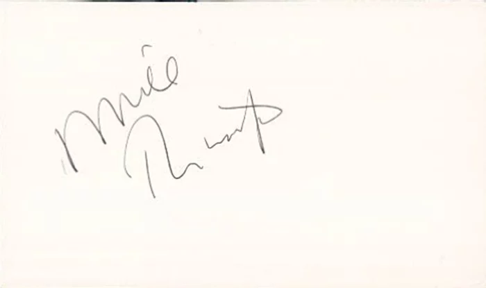 Mike Rutherford autograph