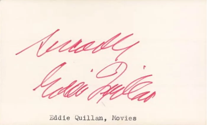Eddie Quillan autograph