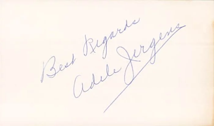 Adele Jergens autograph