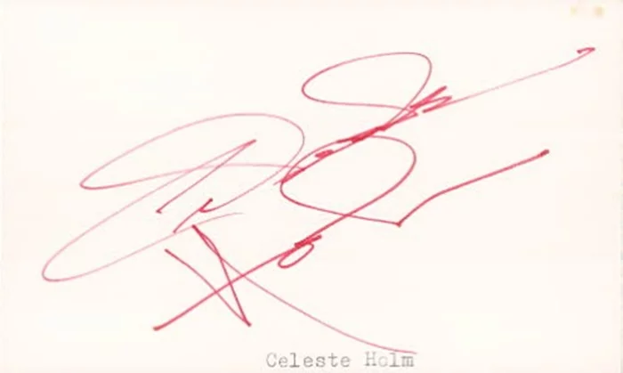 Celeste Holm autograph