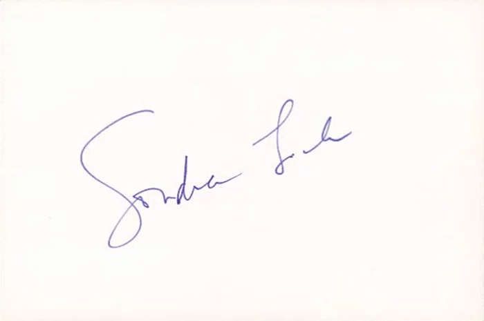 Sondra Locke autograph