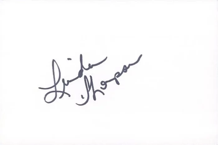 Linda Thompson autograph