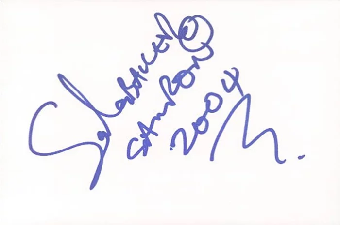 Sala Baker autograph