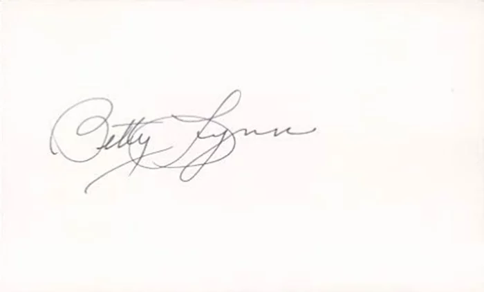 Betty Lynn autograph