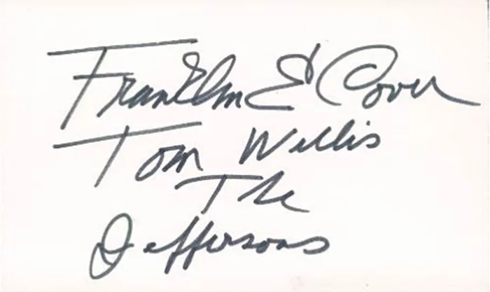 Franklin Cover autograph