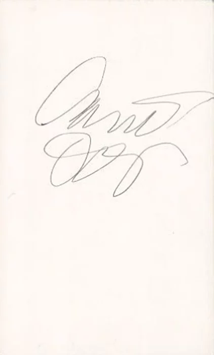 Carre Otis autograph