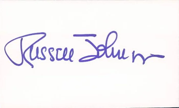 Russell Johnson autograph