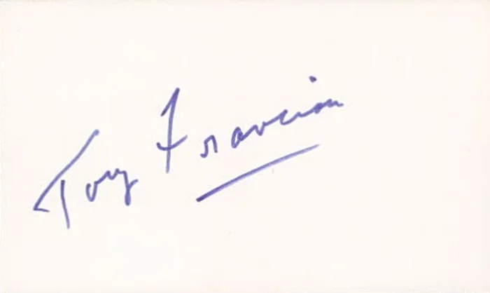 Tony Franciosa autograph