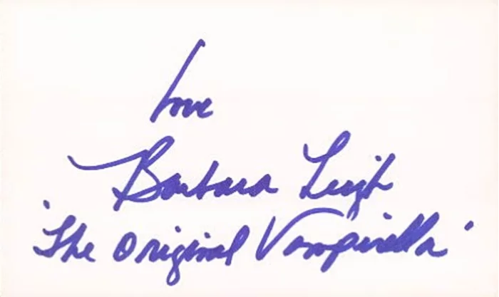 Barbara Leigh autograph
