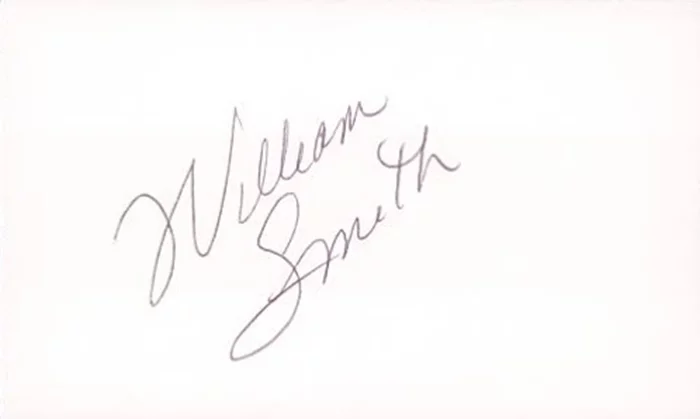 William Smith autograph