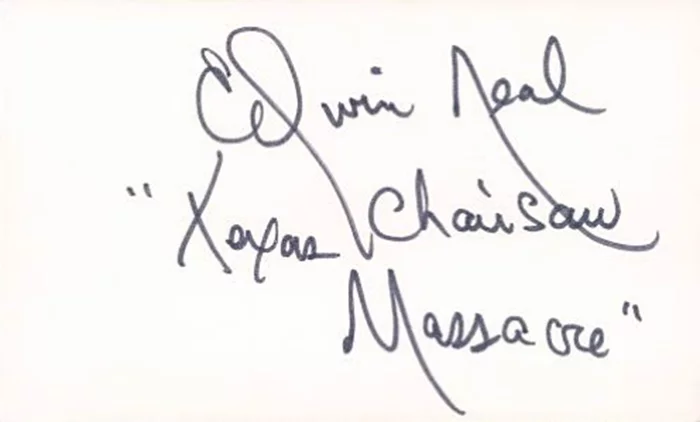 Edwin Neal autograph