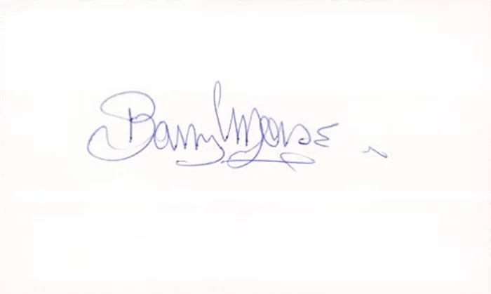 Barry Morse autograph