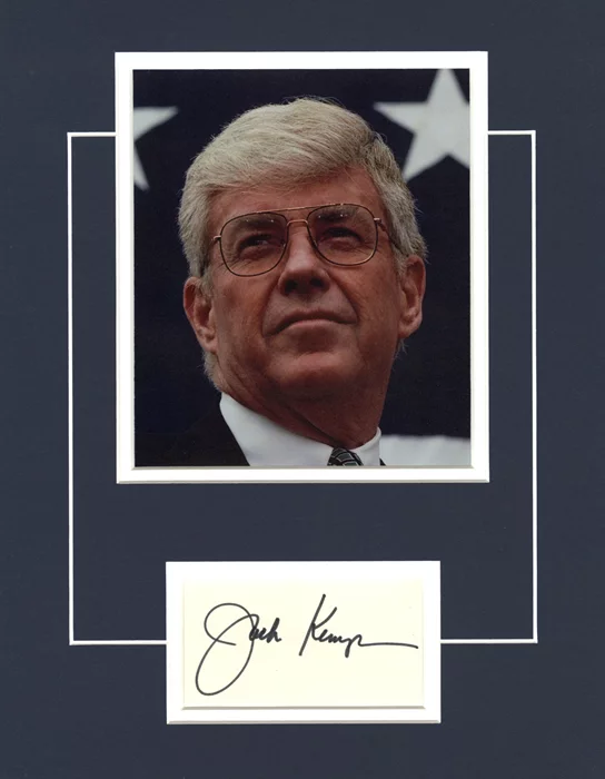 Jack Kemp autograph