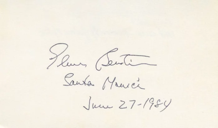 Elmer Bernstein autograph