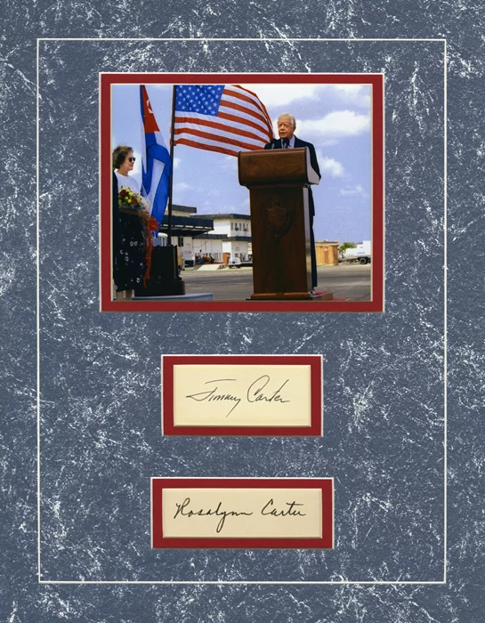 Jimmy & Rosalynn Carter autograph