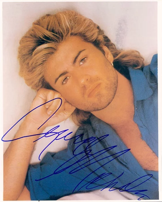 George Michael autograph