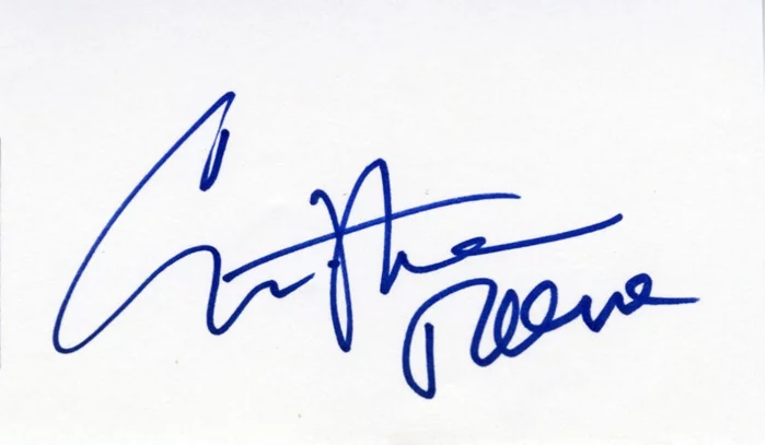 Christopher Reeve autograph