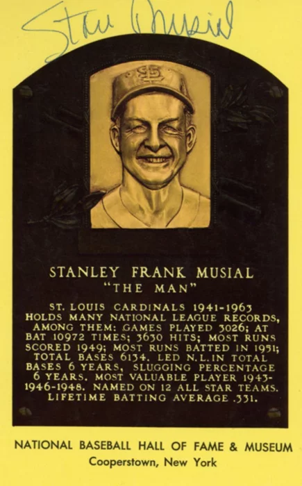 Stan Musial autograph