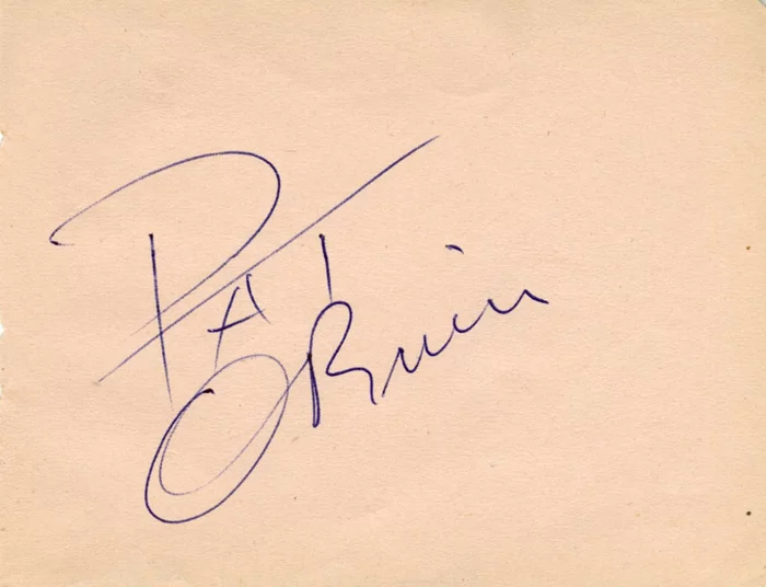 Pat O'Brien autograph