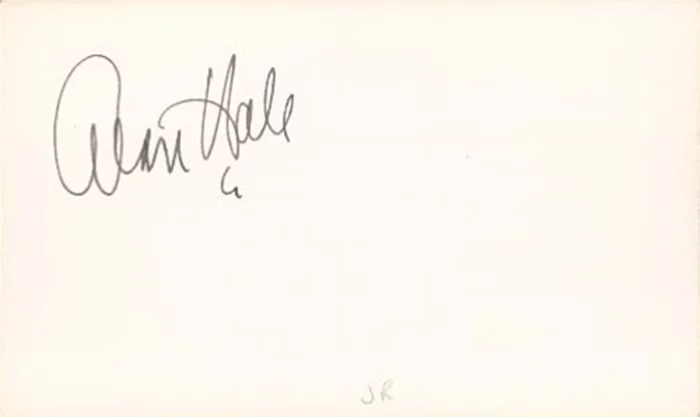 Alan Hale, Jr. autograph