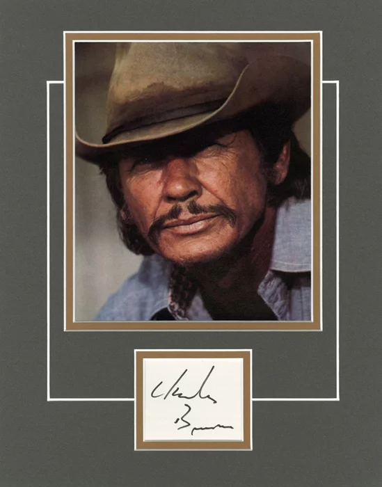 Charles Bronson autograph