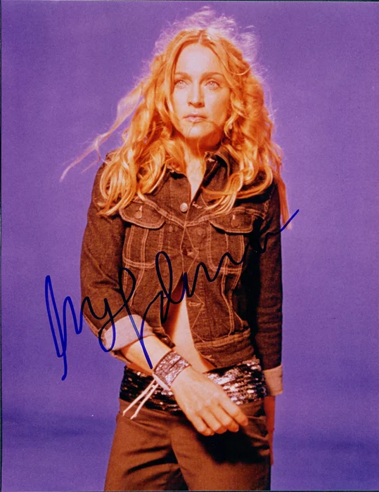 Madonna autograph