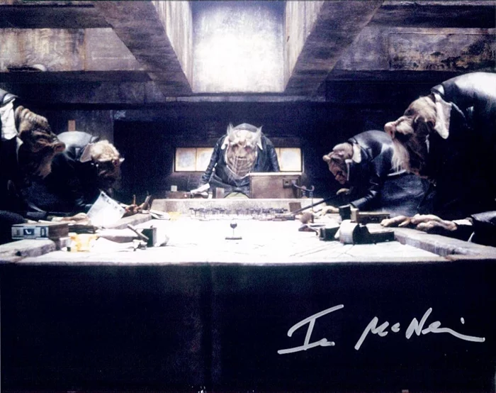 Ian McNeice autograph