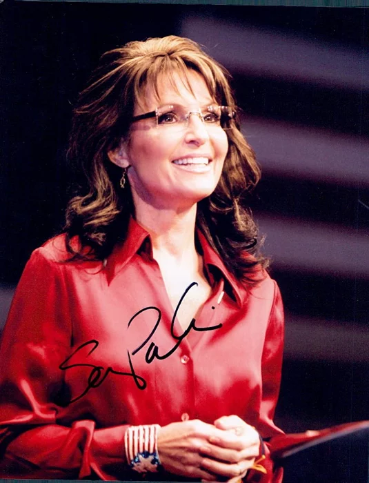 Sarah Palin autograph