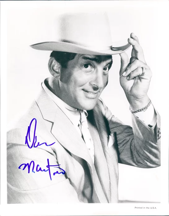 Dean Martin autograph