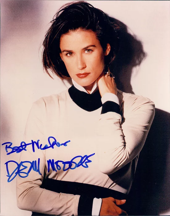 Demi Moore autograph