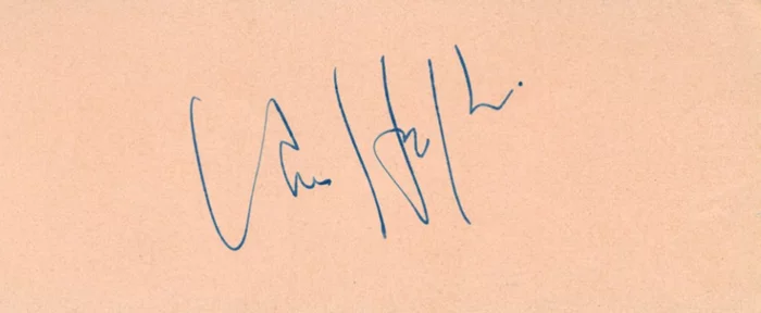 Van Heflin autograph