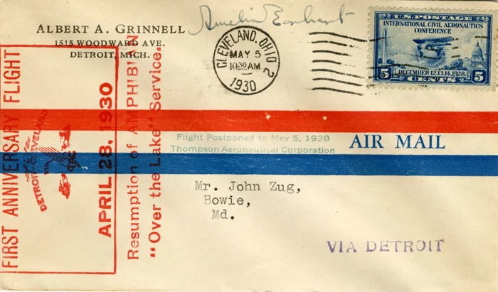 Amelia Earhart autograph