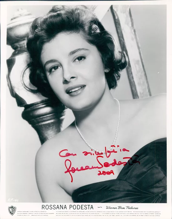 Rossana Podesta autograph