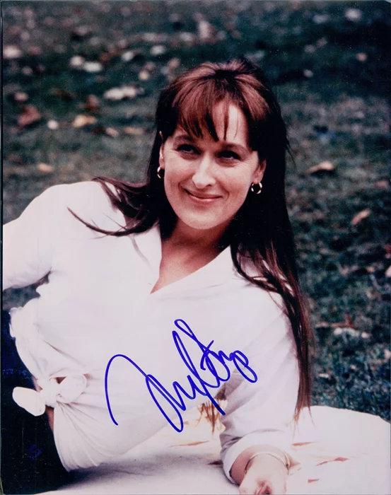 Meryl Streep autograph