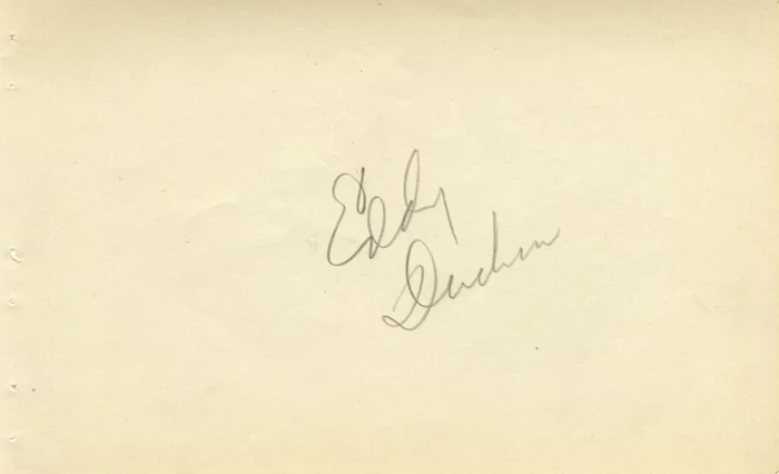Eddy Duchin autograph