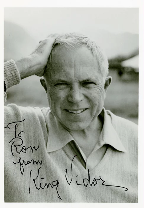 King Vidor autograph