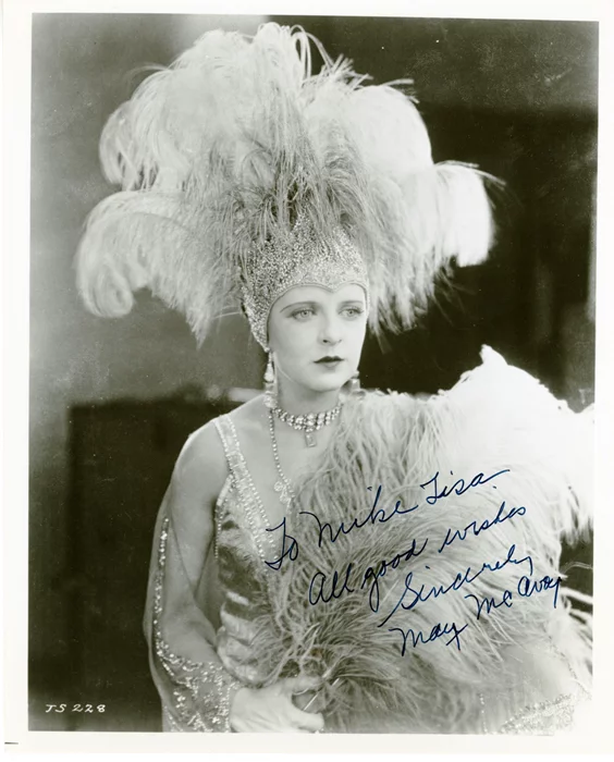 May McAvoy autograph